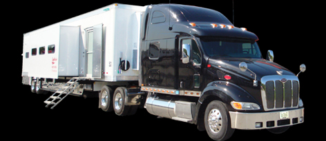53 Foot 10 Station Slide-out Hair and Makeup Trailers