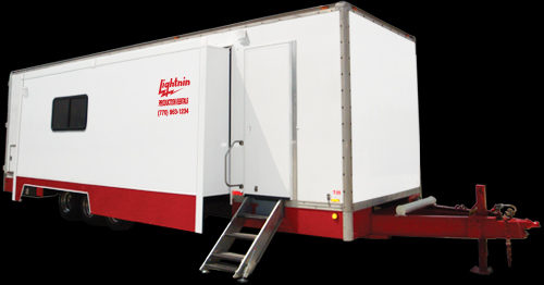 6 Station Slide-out Hair and Makeup Trailers