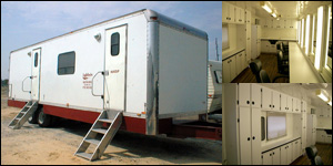 6 Station Hair and Makeup Trailers